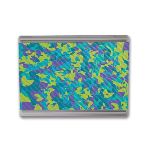 Image of MightySkins Carbon Fiber Skin Compatible with Microsoft Surface Laptop Go 3 (2023) Full Wrap Kit - Summer Camouflage | Protective, Durable Textured Carbon Fiber Finish | Made in The USA