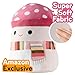 Squishmallows 10-Inch Malcolm The Mushroom - Official Jazwares Plush - Collectible Soft Squishy Mushroom Pillow Stuffed Animal Toy Decor - Gift for Kids, Boys & Girls