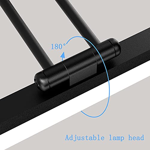 Image of Ralbay 32 inch Matte Black Bathroom Vanity Light - 18W Adjustable Modern LED Lighting Fixture for Bathroom (6000K Cool White Light)