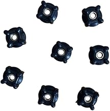 Ciko Side Nuts for Cricket Helmet Grill, Standard, Black (6)