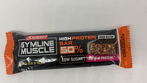 Enervit Gymline Muscular High Protein Bar 50% 60G Dedo Naranja-Chocolate