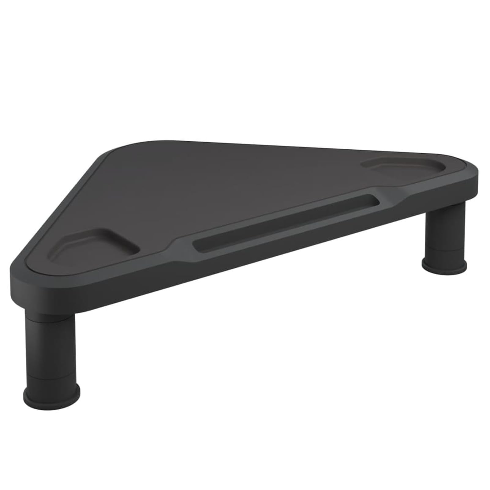 Support de Moniteur d'angle Noir 49x28x10,5 cm,Support Moniteur,Etagere Rangement Bureau