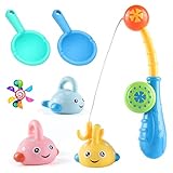 100 % seguro para el bebé: todos damos a los bebés juguetes de baño seguros y agradables. Este juguete de baño para bebé está hecho de plástico ABS resistente, no tóxico, 100% inodoro y sin BPA. Cuenta con el certificado EN71 para la seguridad de los juguetes de los niños.