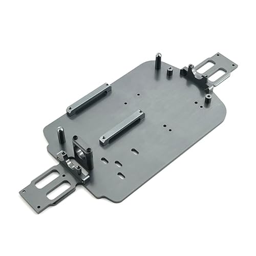 WLtoys 184011 A949 A959 A969 A979 K929 A959-B A979-B K929-Bメタルシャーシキット 1/18 RCカーアップグレードパーツアクセサリー(グレー)