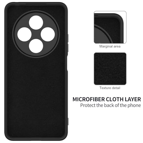 Coque Xiaomi Poco M7 5G résistante aux rayures et fine Svart - 5