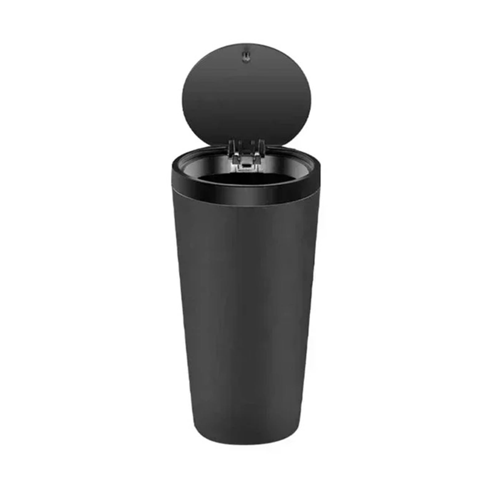 Tntgebfvbg Black Car Bin Auto Garbage Bin Ashtray Leak-Proof Trash Can With Cover Storage Box Cars Rubbish Bins(Black)