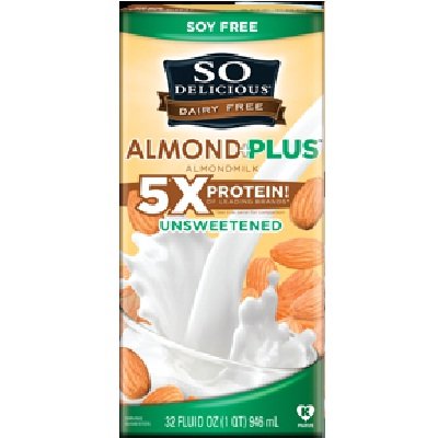 SO DELICIOUS BEV ALMOND PLUS UNSWTND, 32 FO