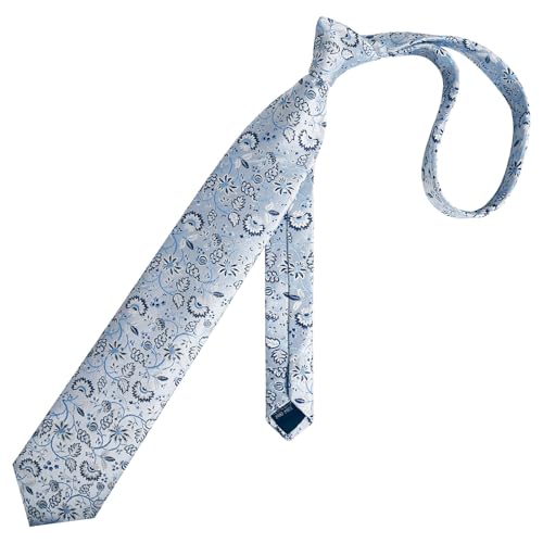 Image of Alizeal Mens 3.15inches Leaf Flower Pattern Tie Set | Floral Pattern Pocket Square Perfect for Fall Winter Business and Holiday Events