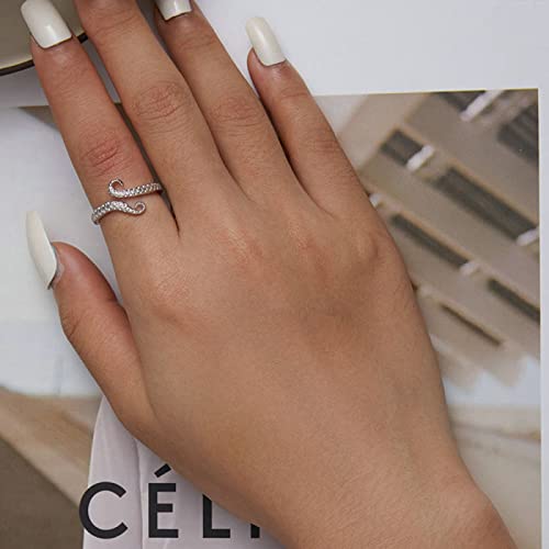 Bague Ouverte en Argent 925 style Feng Shui et anneau de tentacule de poulpe réglable pour homme