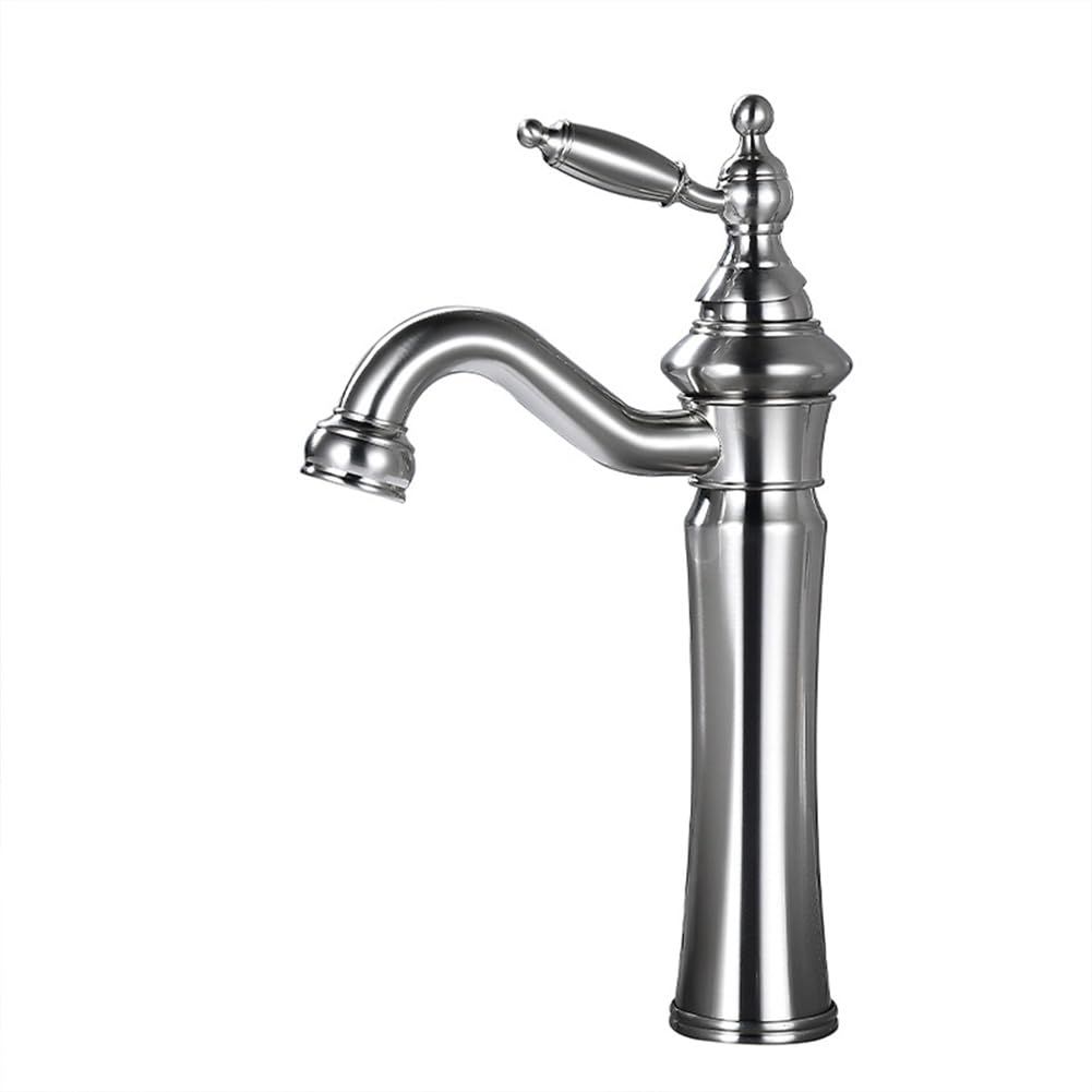 Robinet de lavabo en laiton antique mitigeur monocommande eau chaude froide