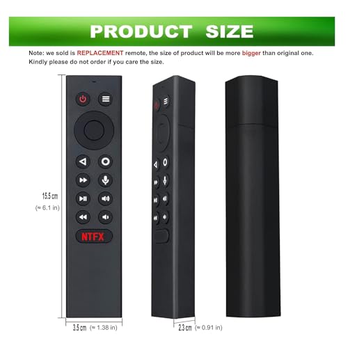 Image of P3700 sub P2575 P2897 Replacement Voice Remote Control fit for NVIDIA | Shield TV Pro, Fit for NVIDIA Shield TV 2015 /2017 /2019 Models(930-13700-2500-100)