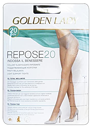 Collants 20 den XL Golden Lady Repose lot de 10 collants transparents melon