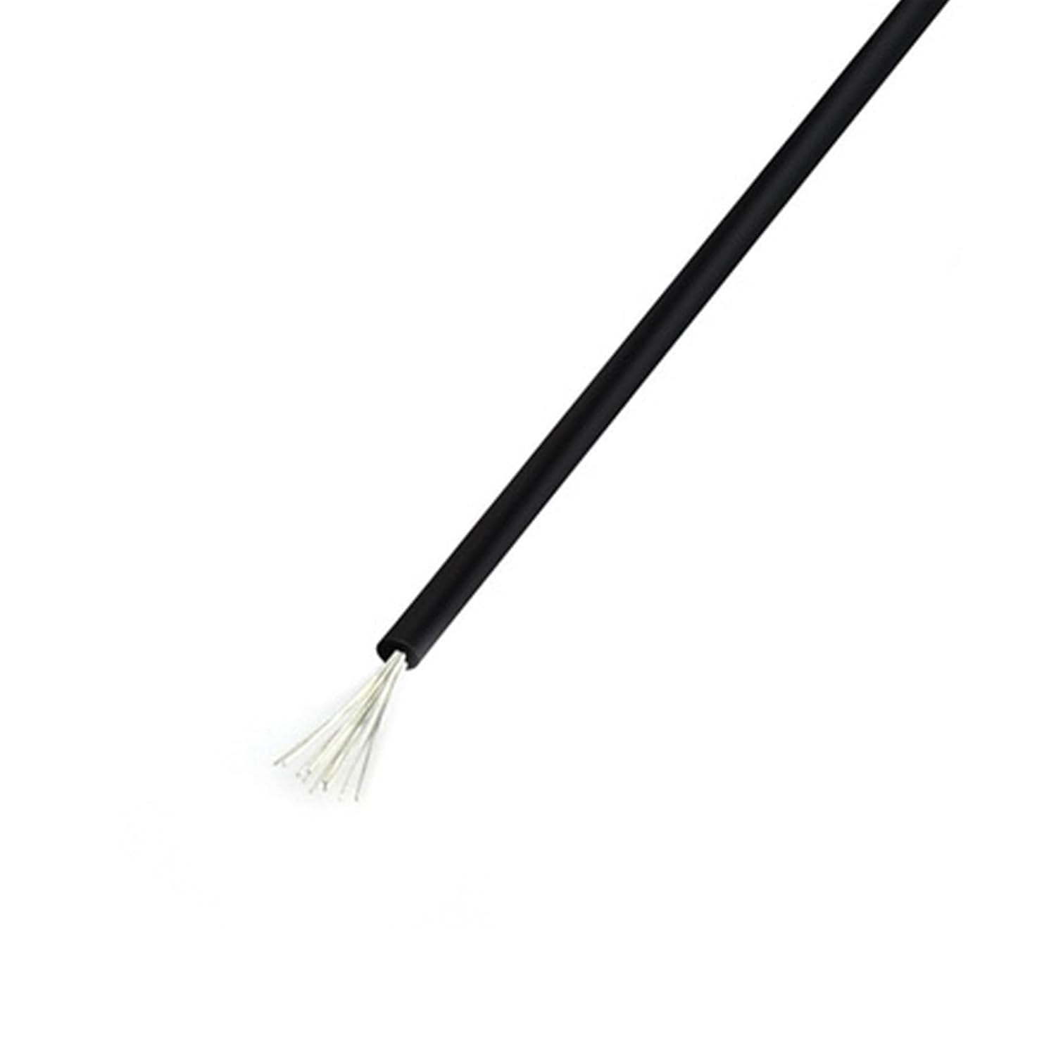 Fil électrique silicone 14AWG câble noir haute température pour modélisme 5m