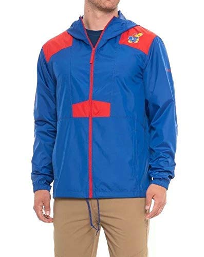 Veste de sport Columbia homme Kansas Jayhawks Flashback bleu rouge M