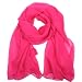 Telooco Neon Schal Damen Vintage Chiffon Halstücher Rosarot Schal und Wrap