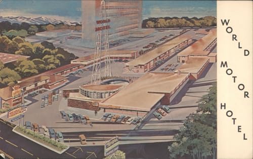 World Motor Hotel Salt Lake City Vintage Postcard