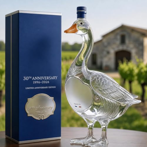 30th Anniversary 3D Sculpted Vodka Bottle Vodka 3d Sculpted Goose Bottle 350ml (Transparent)