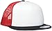 Flexfit Foam Trucker with White Front Cap, blk/Wht/Red, one Size