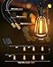 Brightown 100FT Solar String Lights Outdoor Waterproof with Remote, 31+2 LED Shatterproof Bulbs, Dimmable & Timable, 3 Light Modes - Commercial Grade Patio Lights for Garden Backyard Party Decor