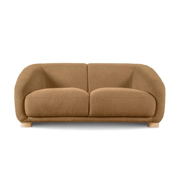 Image of Kaniel Premium Boucle Fabric 2 Seater Sofa for Living Room and Offices (Brown, 2 Seater)