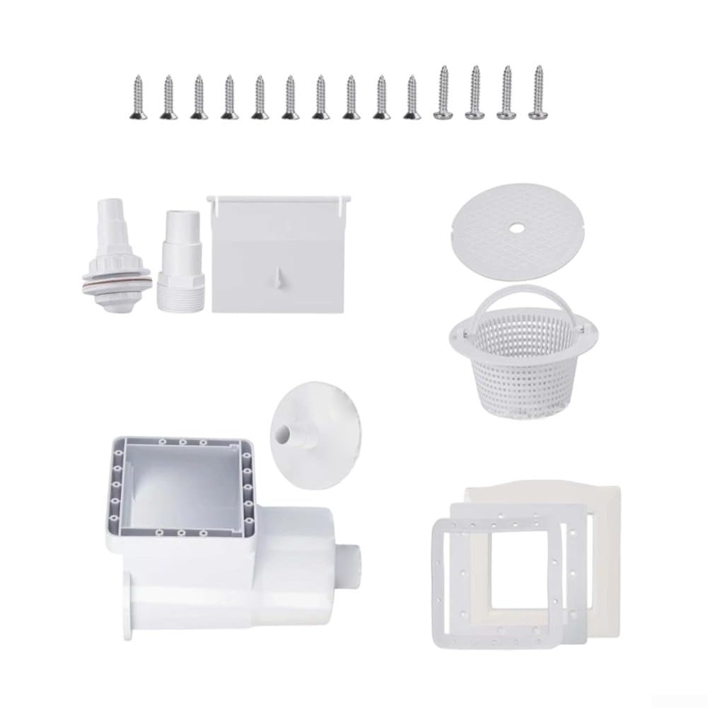 Kit Skimmer Piscina con Cestello e Kit Skimmer Piscina con Cestello | Compatibile per hayward SP-1091, ABS per robusto, resistenza UV, crepe, lunga durata