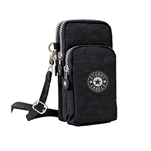 ETORRY Mini Bolso de Teléfono Móvil Bandolera Mujer Pequeño Bolsa de Hombro Embrague con Correa de Muñeca Billetera Bolsa de Cintura Cuerpo Cruzado Deportes. (2) Cover