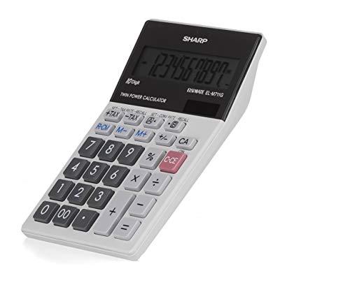 SHARP EL-M711 G Tischrechner (10 Stellen, Währungsumrechnung, Solar- und Batteriebetrieb) hellgrau – Bild 6