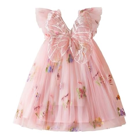 TTYAOVO 3D Butterfly Tulle Dress for Girls Cover