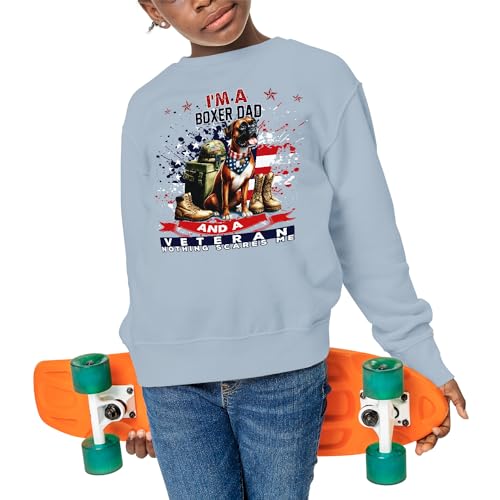 Personalized I'm a Dog Dad and a Veteran, Nothing Scares me Father's Day Adult Youth T-Shirt Hoodie Sweatshirt4