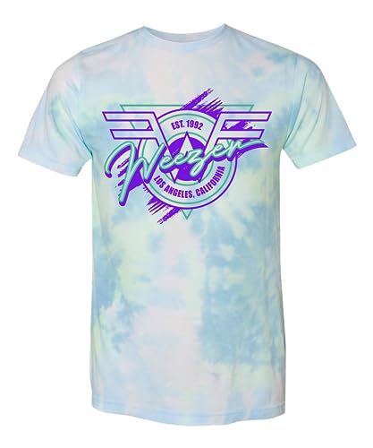 Weezer Unisex-Adult Standard Tie Dye Surf Tee
