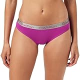 Calvin Klein Damen Slip Bikini Form Baumwolle mit Stretch, Violett (Wild Aster), L