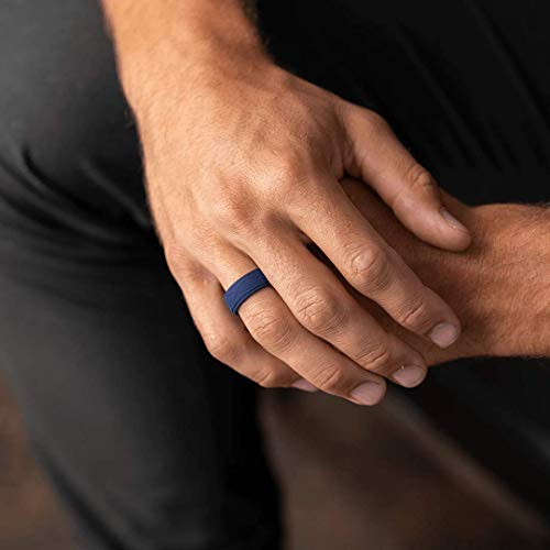 Enso Rings Men’s Infinity Silicone Ring – Hypoallergenic Wedding Band for Men – Comfortable Band for Active Lifestyle – 9mm Wide, 2.25mm Thick3