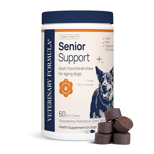 Veterinary Formula Smart Vitality Senior Support Dog Supplements 60ct – Senior Dog Vitamins to Help Promote Mobility, Hip & Joint, Immune Health – Dog Multivitamin with Glucosamine and Chondroitin