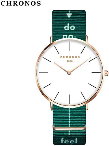 Paar Uhr Nylonband Edelstahl Herrenuhr rundes Zifferblatt täglich wasserdicht Mineralglas Spiegel Quarzuhren