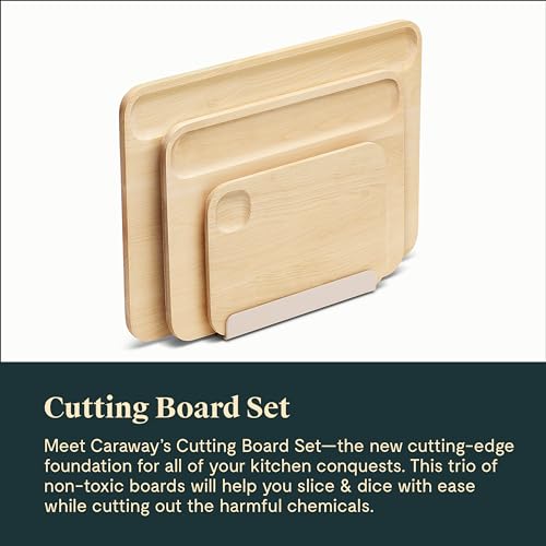 image for Caraway 4-Piece Cutting Board Set - Wood Cutting Board Set - Made From