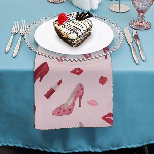 Servilletas de tela lavables con diseño de besos duraderas para restaurantes y hoteles 5