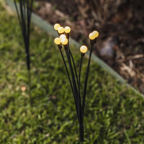 Antorchas solares para jardín LYRA con luces LED blancas de 73 cm 4
