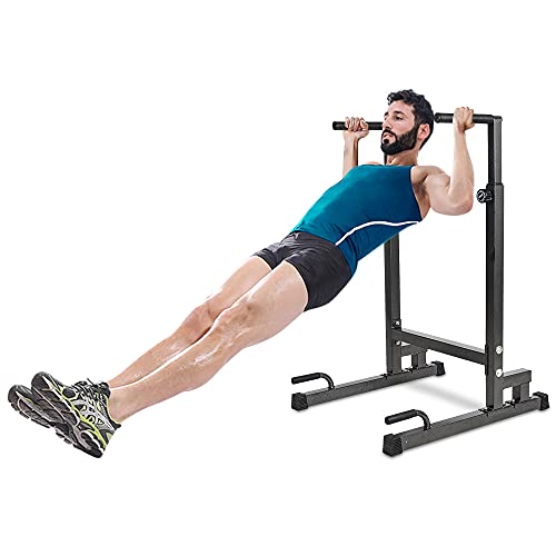 Dporticus Multi-Function Dip Station Home Gym Dip Stand Dip Bar,Adjustable Height Body Exercise Equipment Strength Training #TOP4