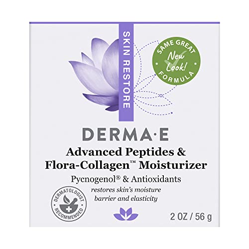 Derma E Advanced Peptides And Collagen Moisturizer – Double Action Collagen Face Cream With Peptide Complex – Intense Moisture Day And Night Cream For Women – Natural Collagen Cream, 2Oz #TOP7