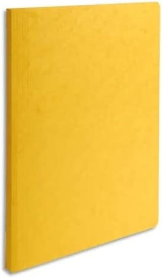 Europa Square Cut Pre-Creased Folder - Yellow (Pack of 50)