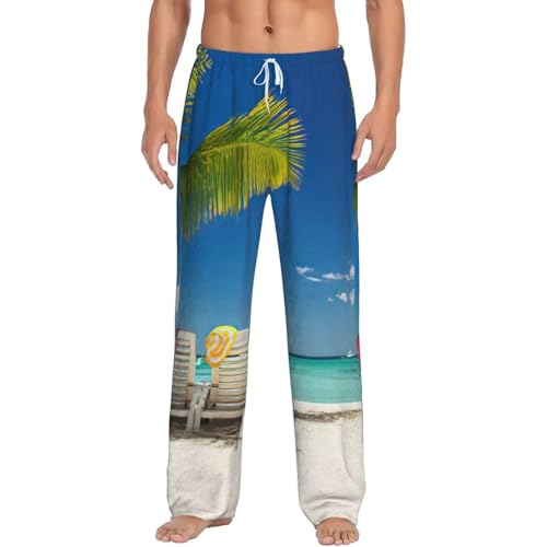 Pantalon de pyjama en flanelle ample doux pour homme actif