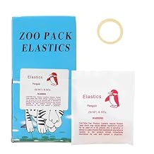 5000pcs/Box Orthodontic Elastics Dental Rubber Bands Intraoral Elastic Bands Red Penguin Heavy, 6.5 Oz, 5/16