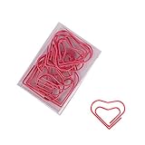 PLUS PO Paper Clip Clips Oficina Oficina Clips Clip Clips de Papel de tamaño Surtido Color de Clips de Papel Gran Clips de Papel Love