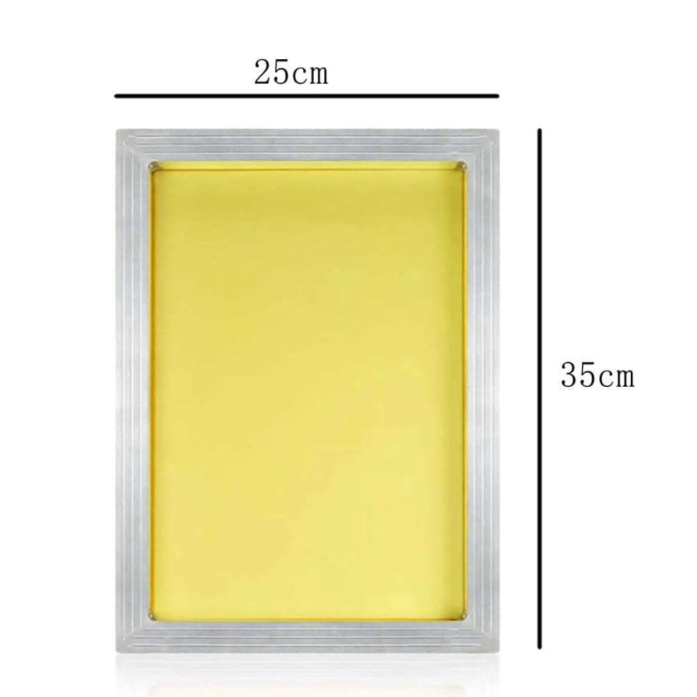 6 szt. aluminiowych do sitodruku z siatką poliestrową 80T-165T do projektów DIY, PCB i tekstylnych(25x35cmx90Tx230mesh)