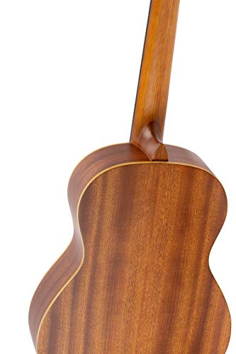 Ortega Guitars 6 String Family Series 3/4 Size Nylon Classical Guitar W/Bag, Right, Spruce Top-Natural-Satin, (R121-3/4) #TOP6