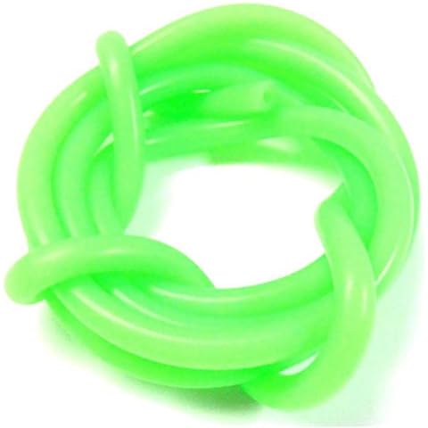 S10010G Light Green Silicone RC Nitro Glow Fuel Line Tube Pipe 1 Meter 5mm 2.5mm Cover