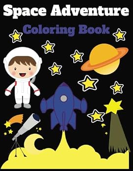 Paperback Space Adventure Coloring Book: Kids Coloring Book