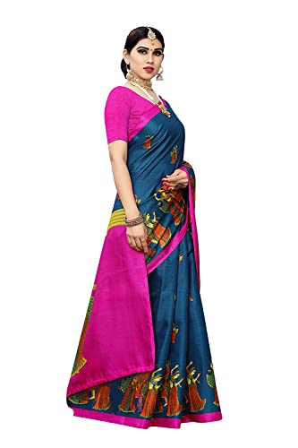 Image of Priyashi Womens Art Silk Printed Saree With Blouse Piece