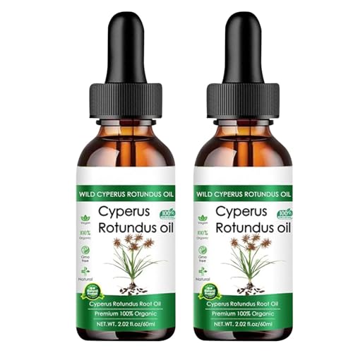 2 Piezas Cyperus Rotundus Oil | 120 Ml Ingredientes Naturales Cyperus Oil | Aceite de Cyperus Para Depilación | Aceite Reductor Del Vello Corporal Multiusos Para Hidratar Y Nutrir
