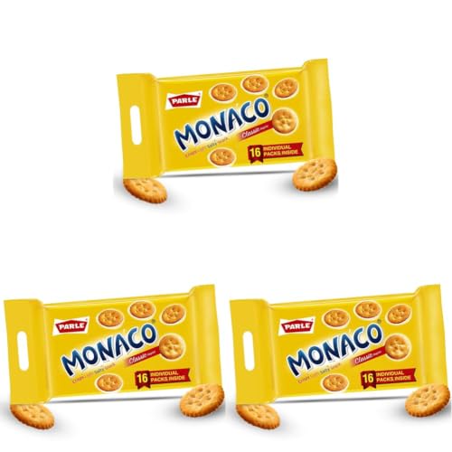 Image of Parle Monaco Classic, 696g (Weight May Vary) (Pack of 3)